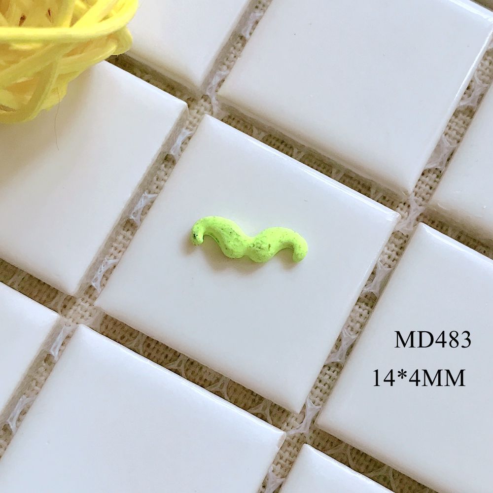 Alloy Mustache-shaped Metal Nail Jewelry