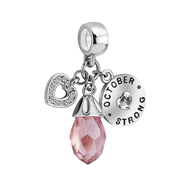 Diamond Peach Heart Pendant Ornament Diy Accessories October - Shop at LoveMi