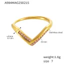 Golden Pink Zircon Ring