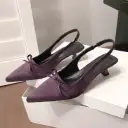 Arrival Fashionable Minimalist Pointed-toe High-heeled Sandals With A Bow On The Toe view 5