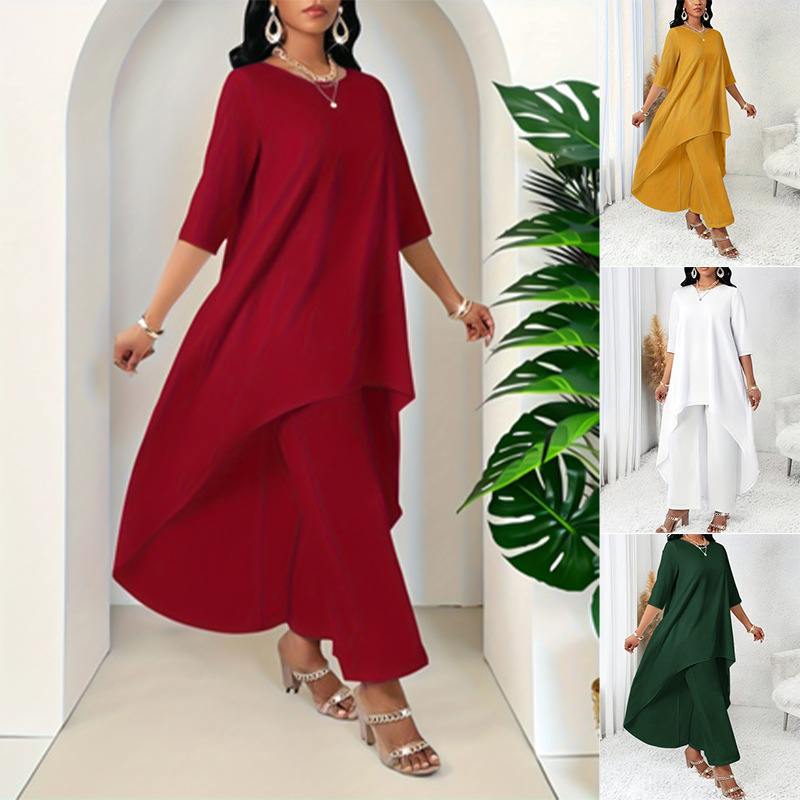 Womens Relaxed-fit Three-quarter-sleeve Top