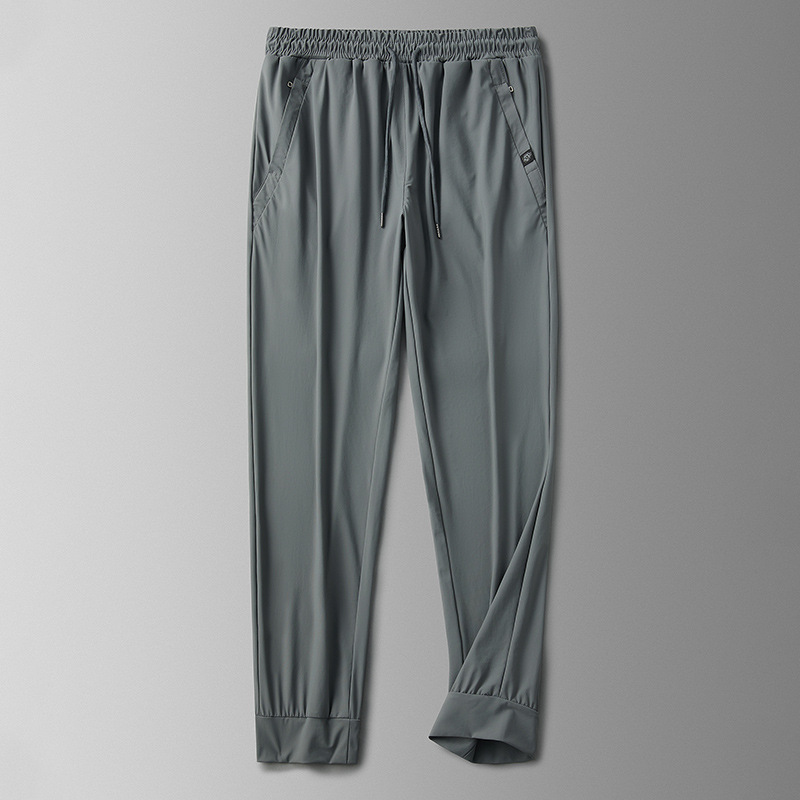 Men's Ice Silk Leggings Casual Long Pants