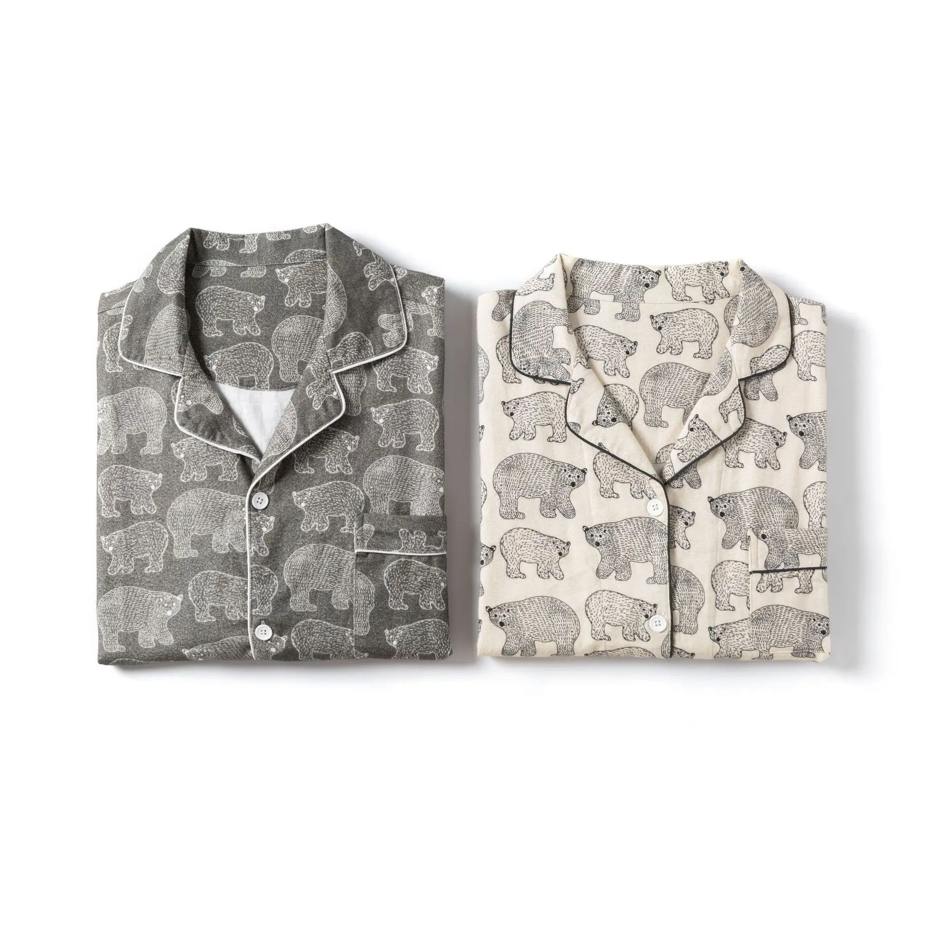 Polar Bear Printed Warm Brushed Flannel Pure