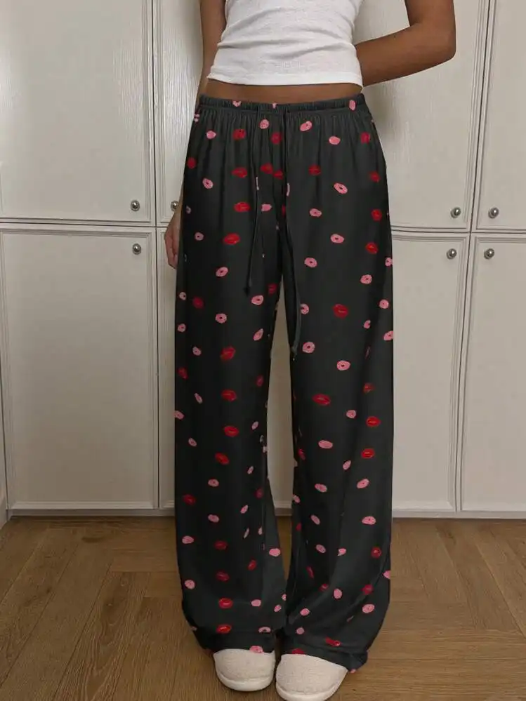 Girl's Bottom Waist Drooping Slimming Loose Hip-hugger