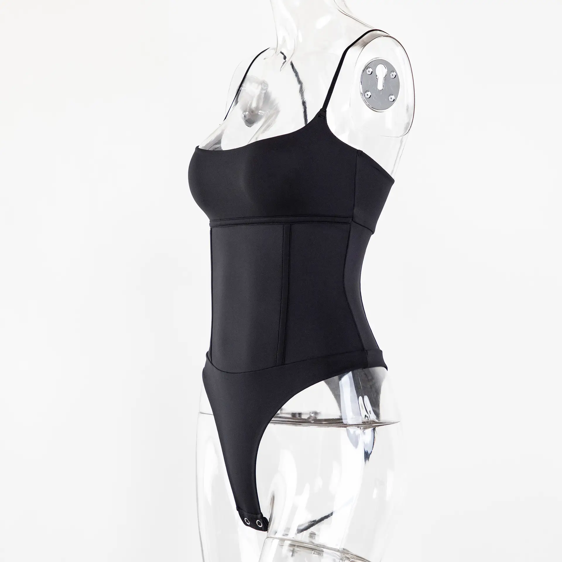 Strap Corset With A Single Row Of Buttons For Shaping The Waist
