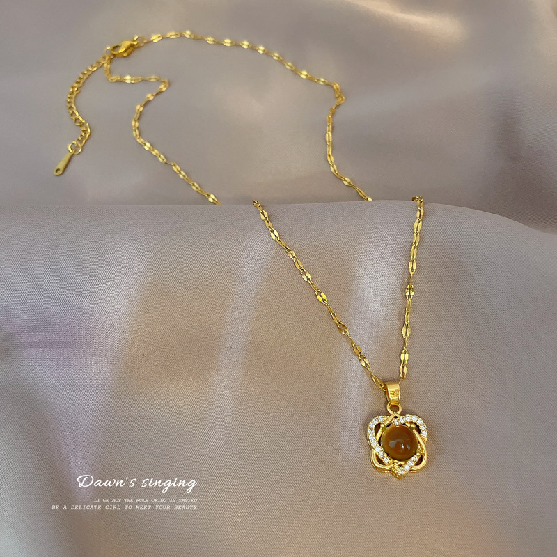 Starry Sky Necklace Temperature-sensitive Stone Super Fairy Creative All-match
