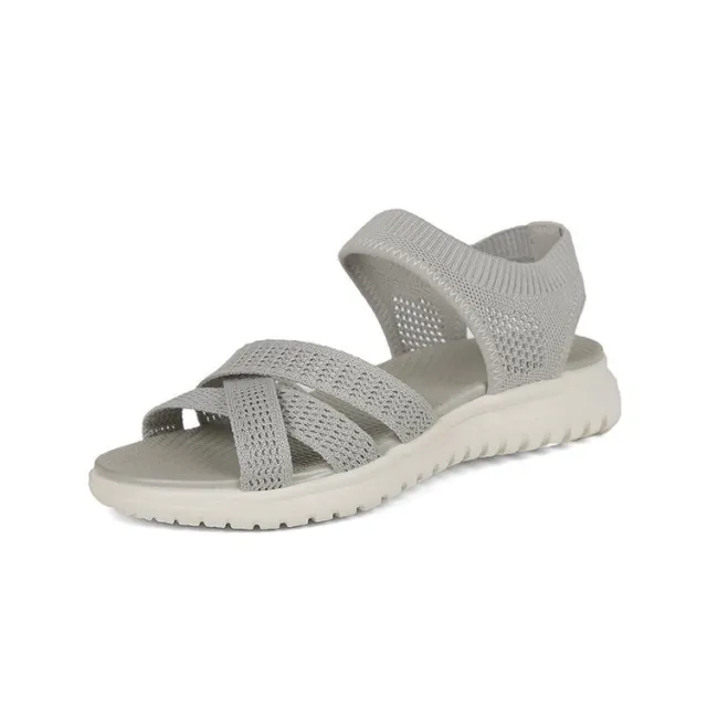 Flat Roman Casual Sandals Women's Comfortable Loose Gray - Shop at LoveMi