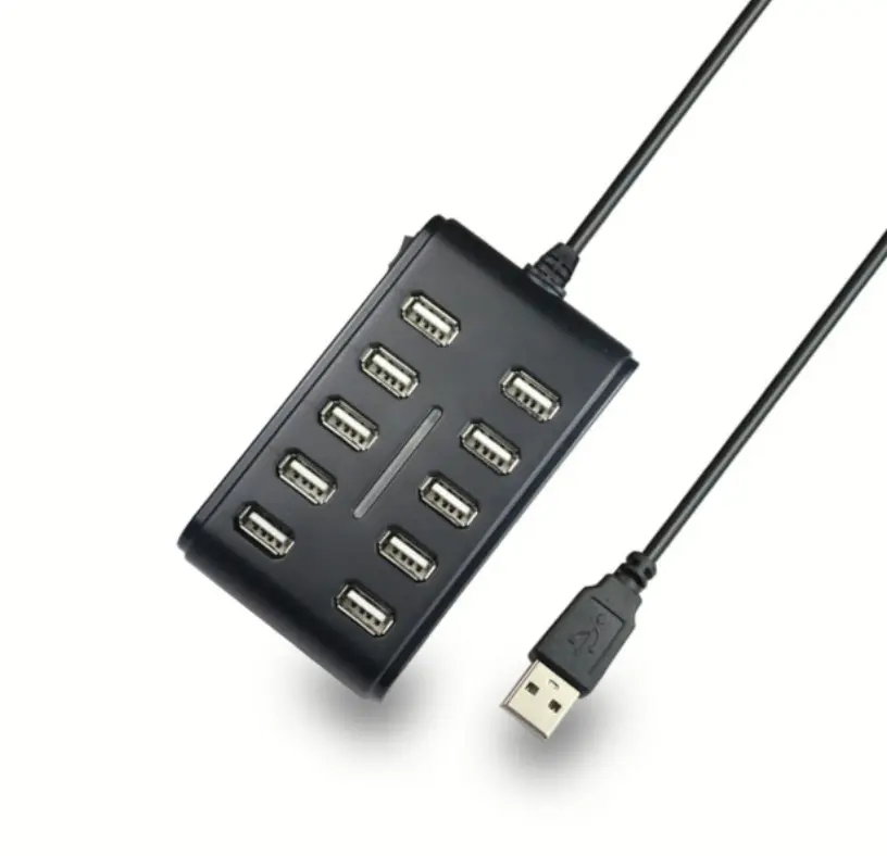 Double-row 10-Port Computer Cable Seperater