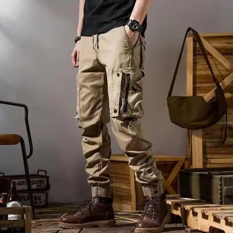 American Workwear Pants Men's Straight Functional Outdoor Tactics Casual