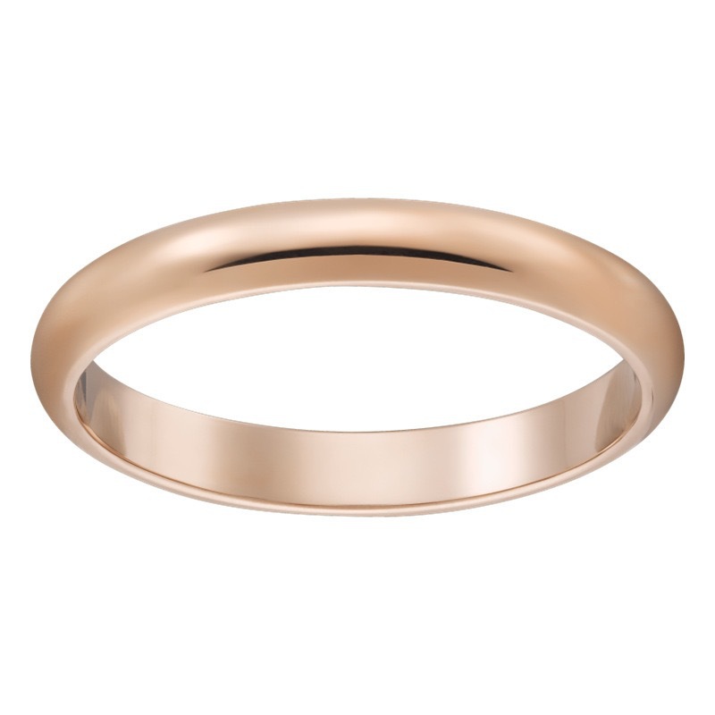 Round Plain Band Wedding Rings That Wont Fade thumbnail 2