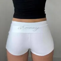 Camouflage Comfort And Casual Sports High Waist Shorts White - Shop at LoveMi