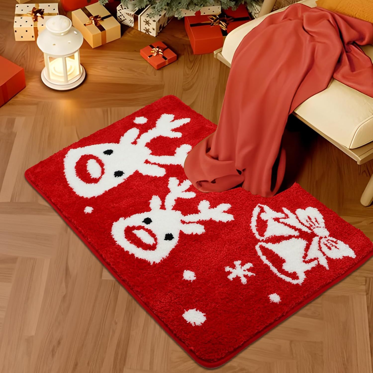 Title 7, Christmas Cashmere Carpet Bathroom Absorbent No...