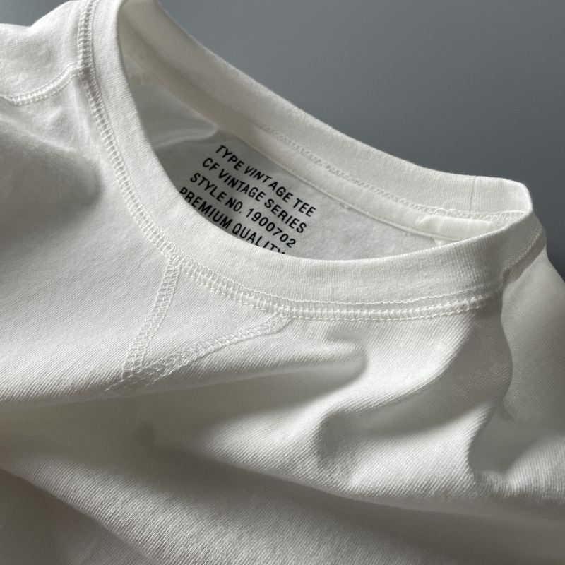 Mens Retro Crew-Neck Short-Sleeve T-Shirt 5