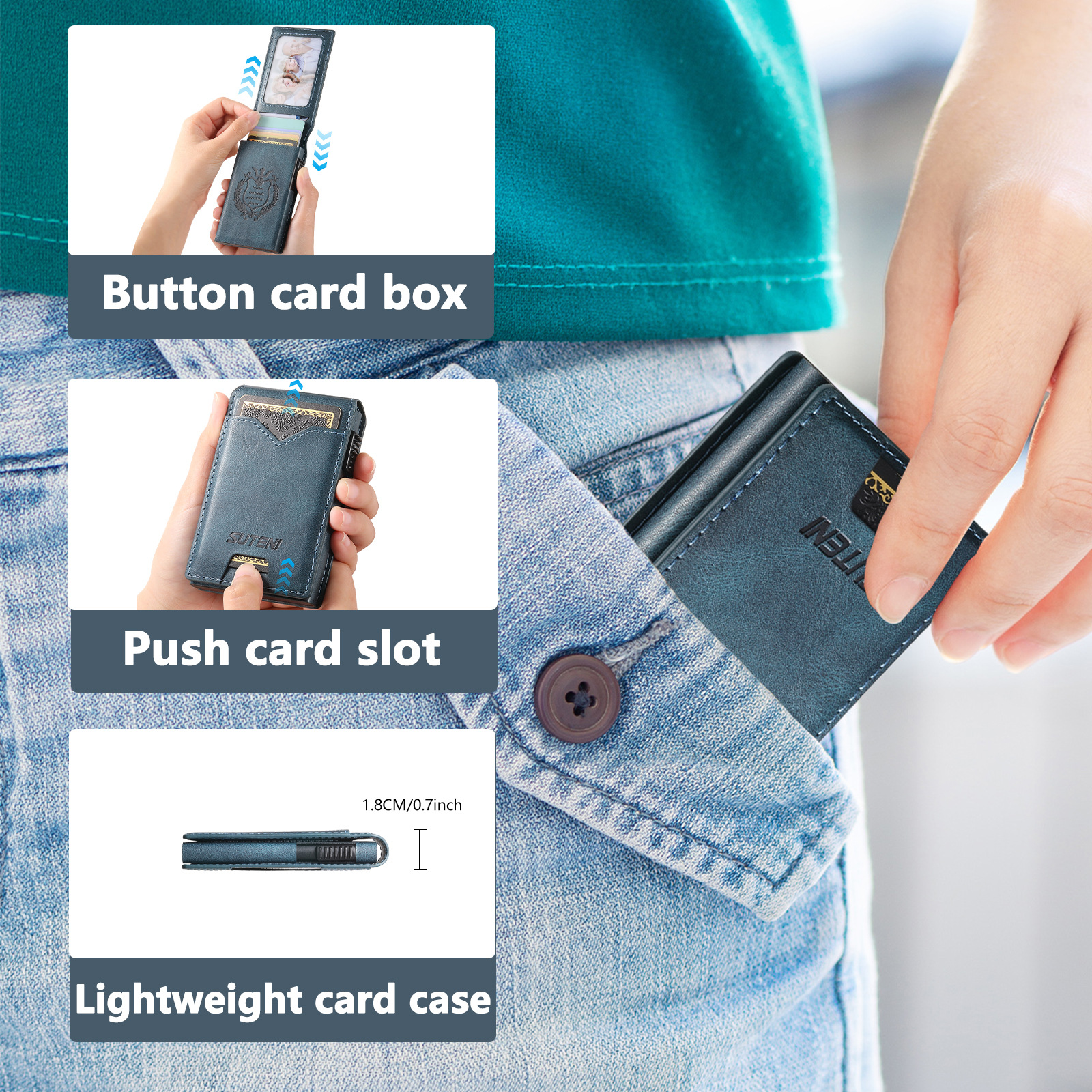 Oil-wax Grain Glossy Full-wrap Leather Card Holder 25 e5c3c58d 73d5 4266 9f01 c3df83ac4bd0