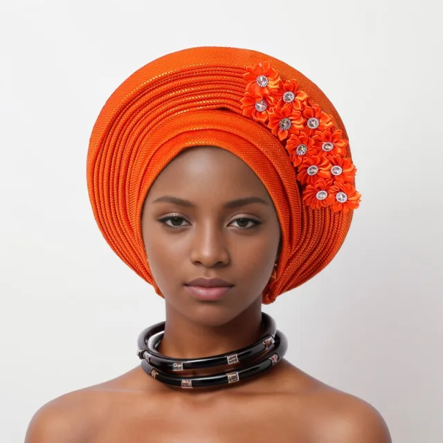 Sticky Flower Heavy Industry Bright Silk Laminated Strap Cap Orange Red - Shop at LoveMi