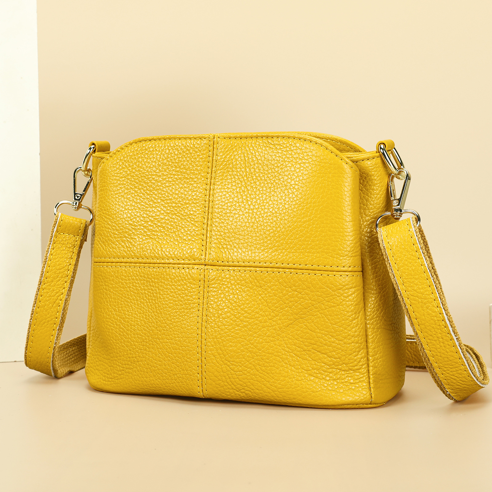 Large Leather Crossbody Handbag, picture 10 of 10