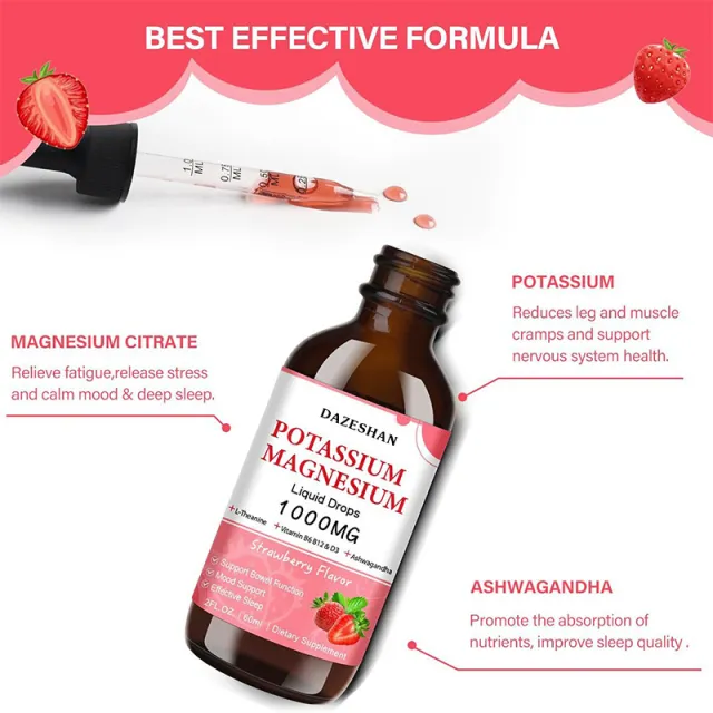 Potassium Magnesium Drops Sun Tanning Drops Natural 60Ml - Shop at LoveMi