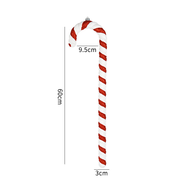 60cm Red White Cane 1pc