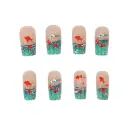 Mid-square Blue Glaze Goldfish Wear Armor 24 Pieces Removable view 5