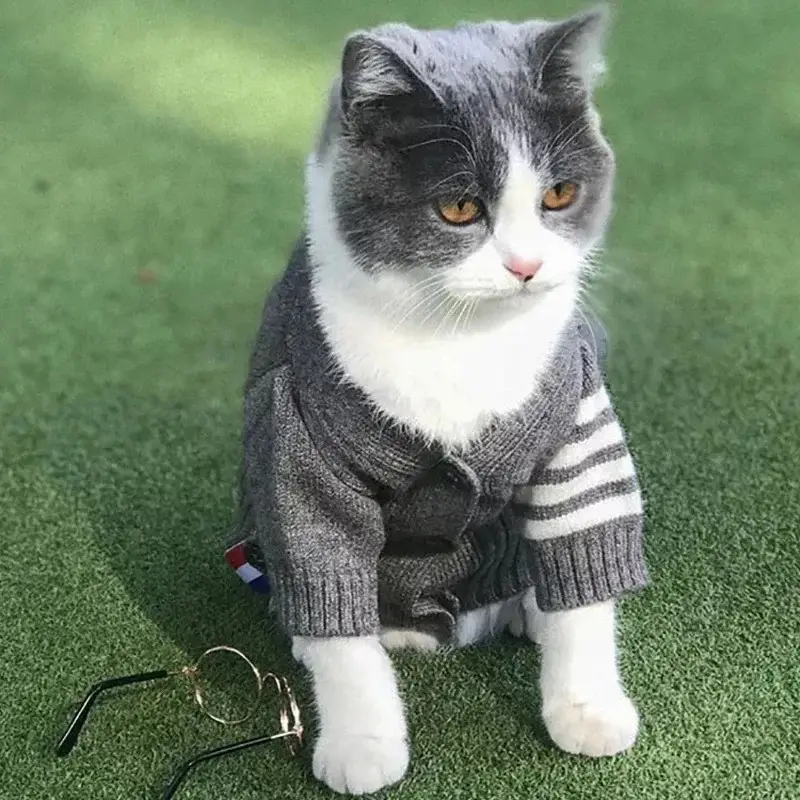 Pet Dog Clothes Cardigan Sweater
