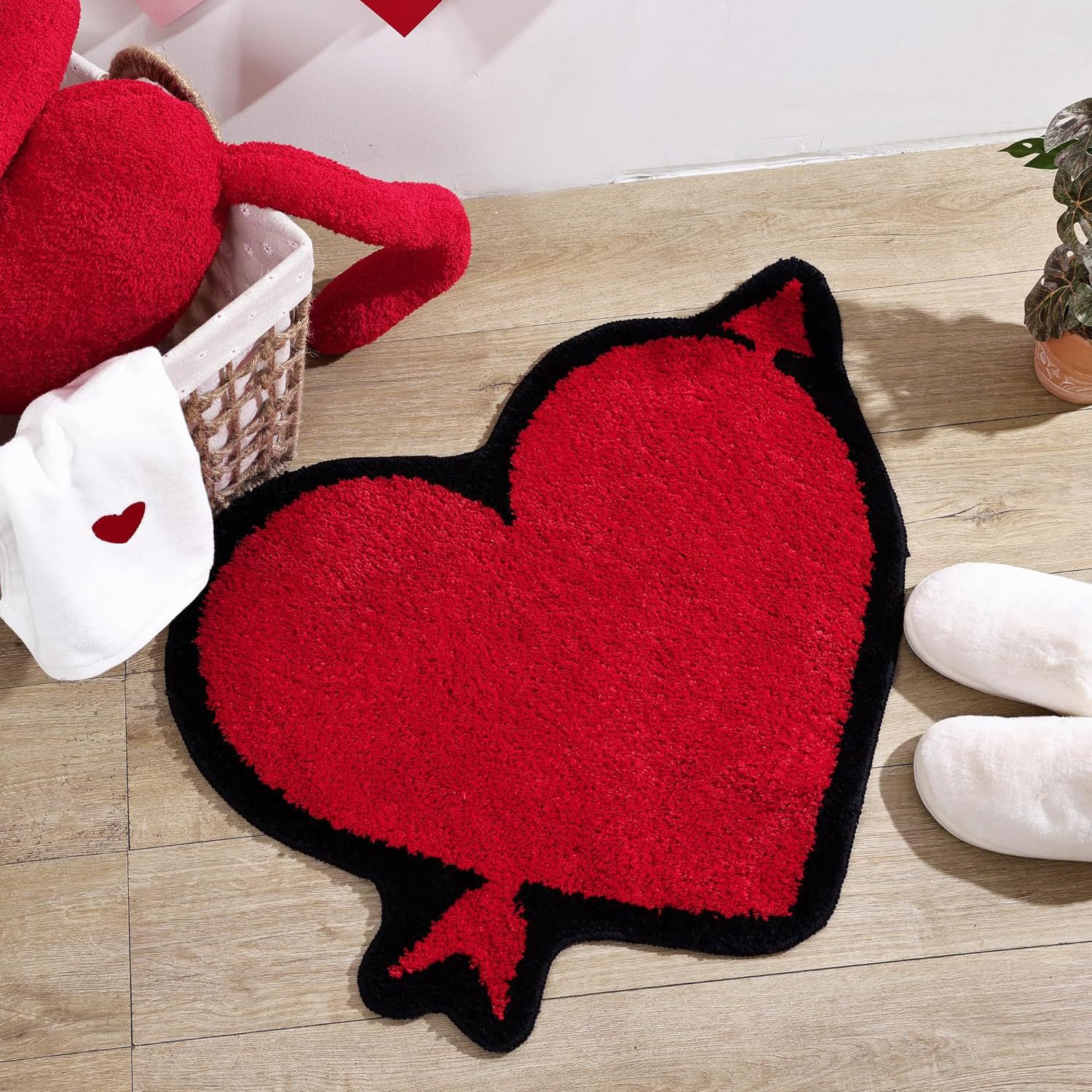 Special-shaped Cashmere-like Living Room Bedroom Carpet Bedside Pile Floor Covering Bathroom Bathroom Door Absorbent Non-slip Mat