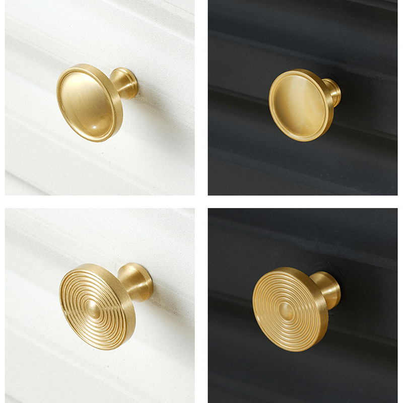 Brass Knurled Handle Cabinet Cabinet Wardrobe Drawer Cabinet Handle