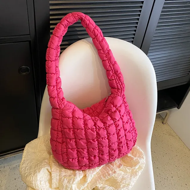 Women's Fashion Casual And Lightweight Large Capacity Dumpling Bag Rose - Shop at LoveMi