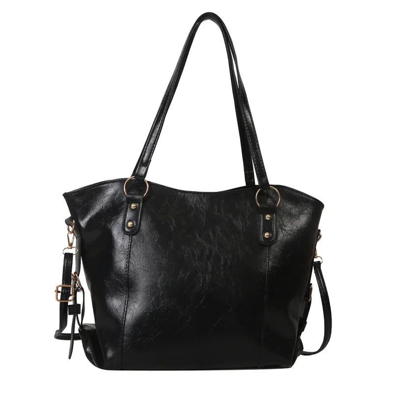 New Retro Commuter Tote Bag - Black