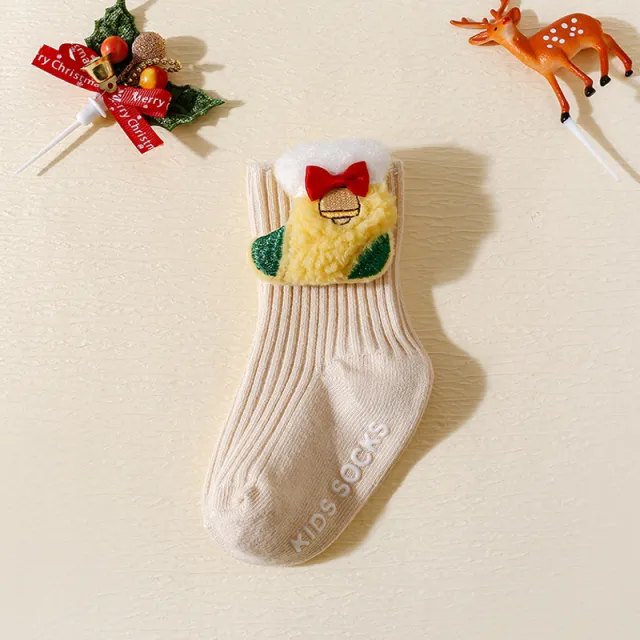 Non slip Floor Socks Cartoon Children's Mid calf Socks Baby's Socks Khaki Socks Boots - Shop at LoveMi
