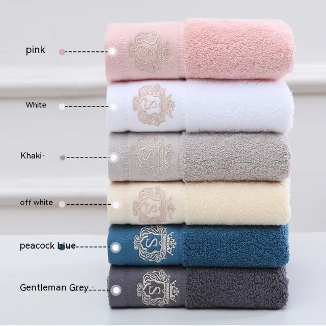 Cotton Thickened Absorbent Household Towels White - Shop at LoveMi