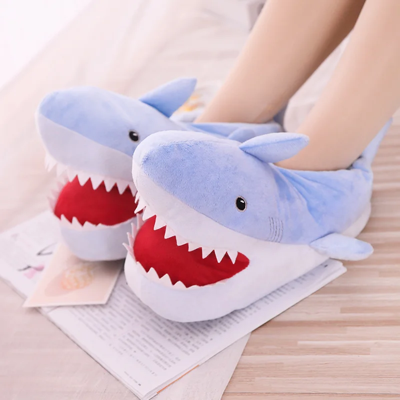 Title 2, Cartoon shark cotton slippers for comfortable h...