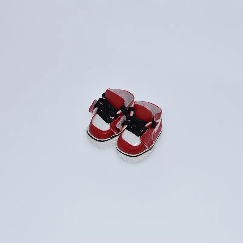 Without Doll 17CM Keychain Replacement Clothes Dress Shoe Accessories - 3.8Cm Red N