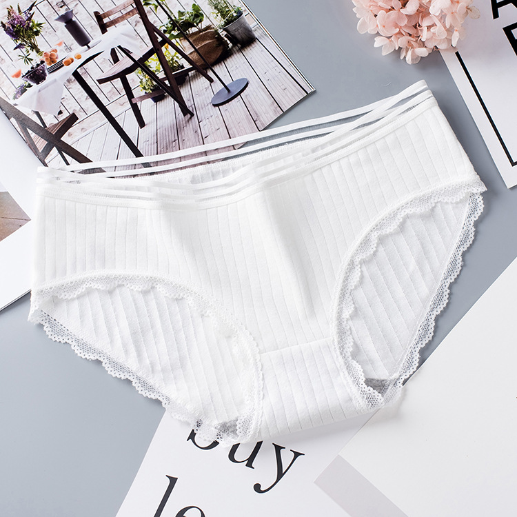 Women's Seamless Lace Hip Raise Mid Waist Briefs Beige - Shop at LoveMi