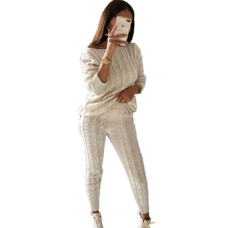 FallWinter Hot-selling Pajamas Suit - Beige