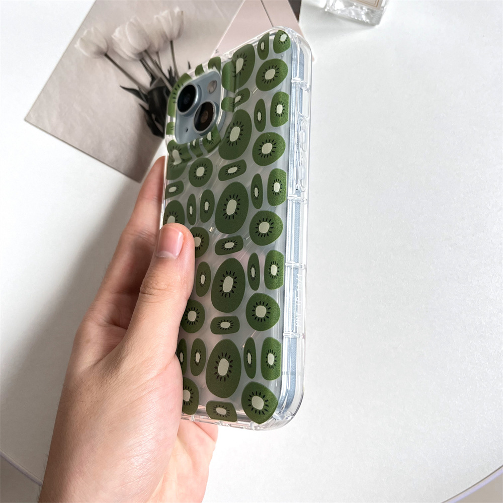 Transparent Sliced Kiwi Fruit Phone Case - Image 4