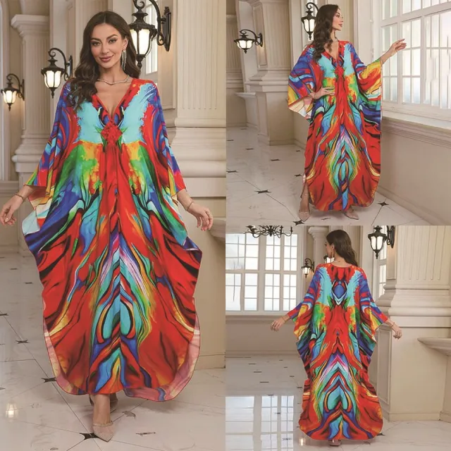 Fashion Personalized Cotton Printed Beach Dress Women Zs24633 Color Free Size - Shop at LoveMi