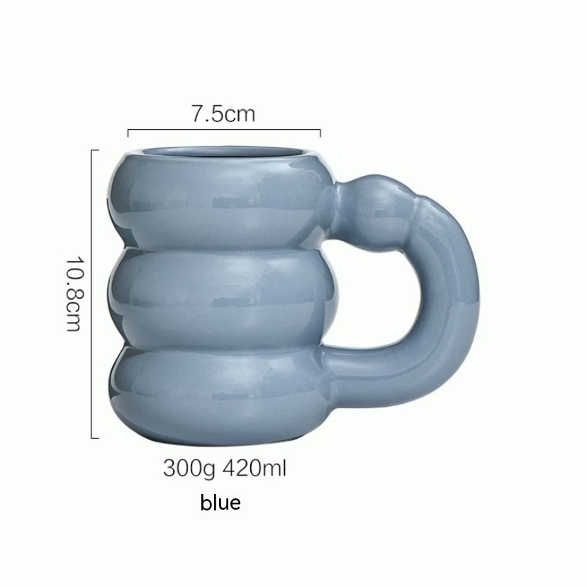 Tire Mug Blue