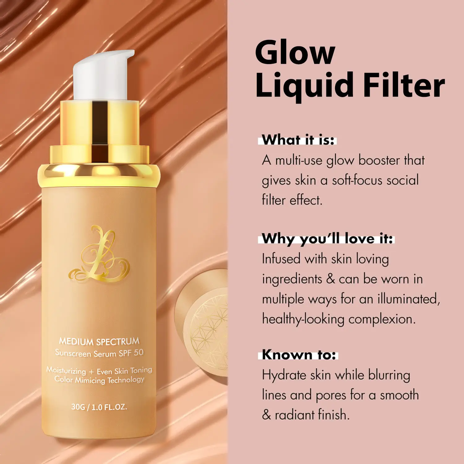 Cross-border Bestseller 4-in-1 Biomimetic Color-Changing Concealing Foundation