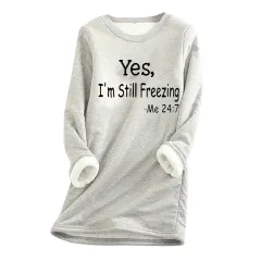 Thickened Plus Size Slim-fit Letter-printing Velvet Padded Bottoming Shirt - Granny Grey - View 1