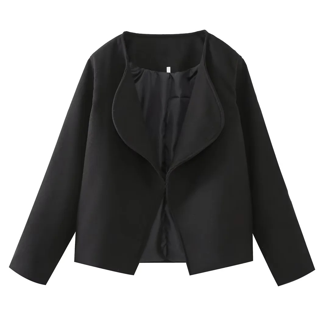 Double-sided Woolen Simple Versatile Short Jacket