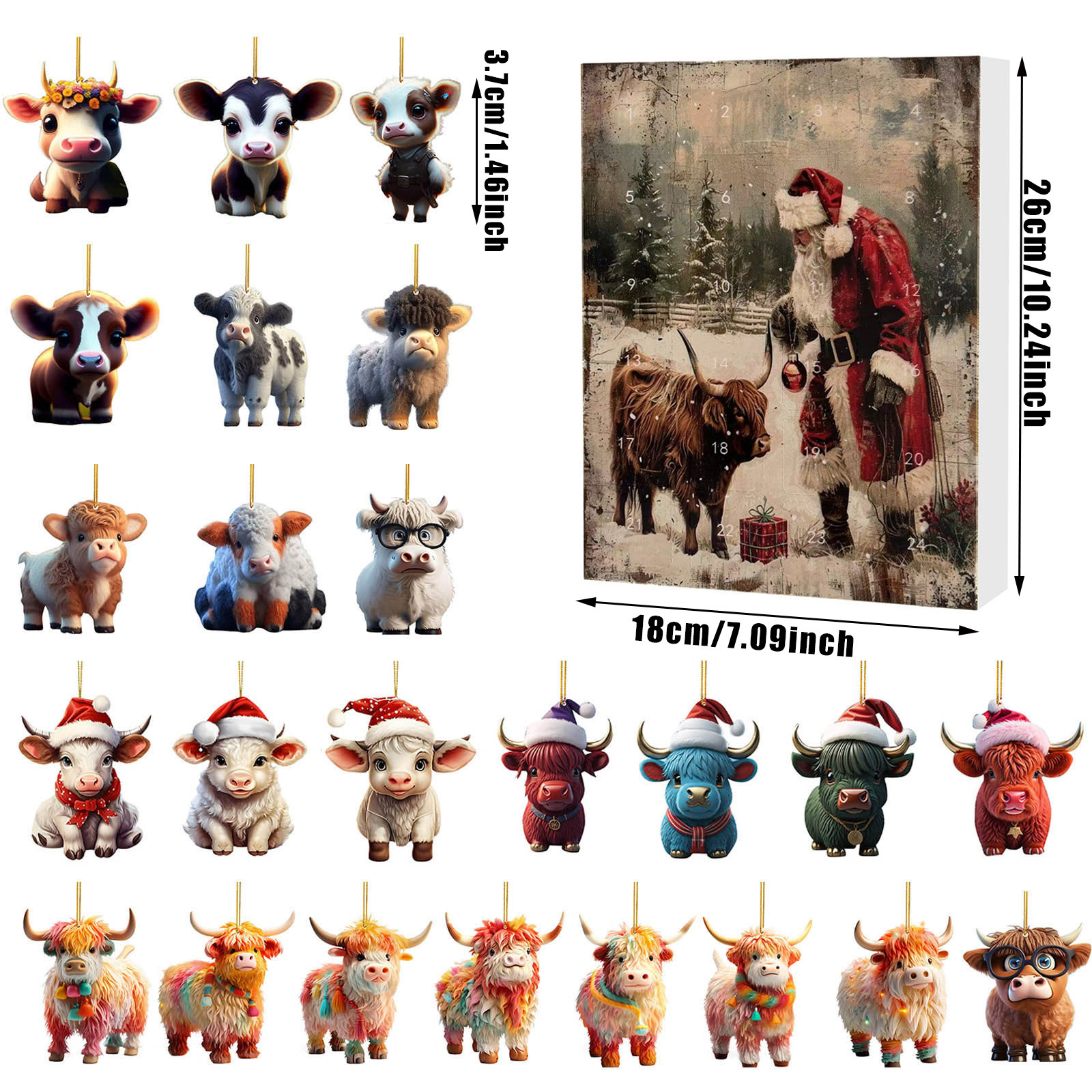 Title 16, Christmas Creative Yak Santa Claus