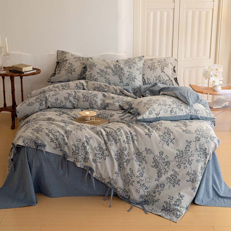 Jacquard Cotton Four-Piece Bedding Set, picture 6 of 8