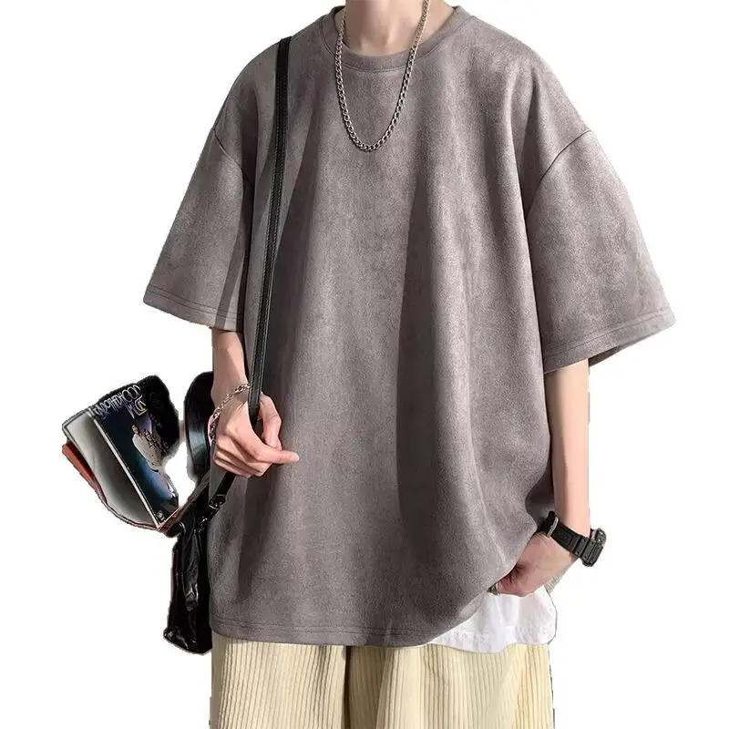 Mens Loose-fitting American-style TopT-shirt