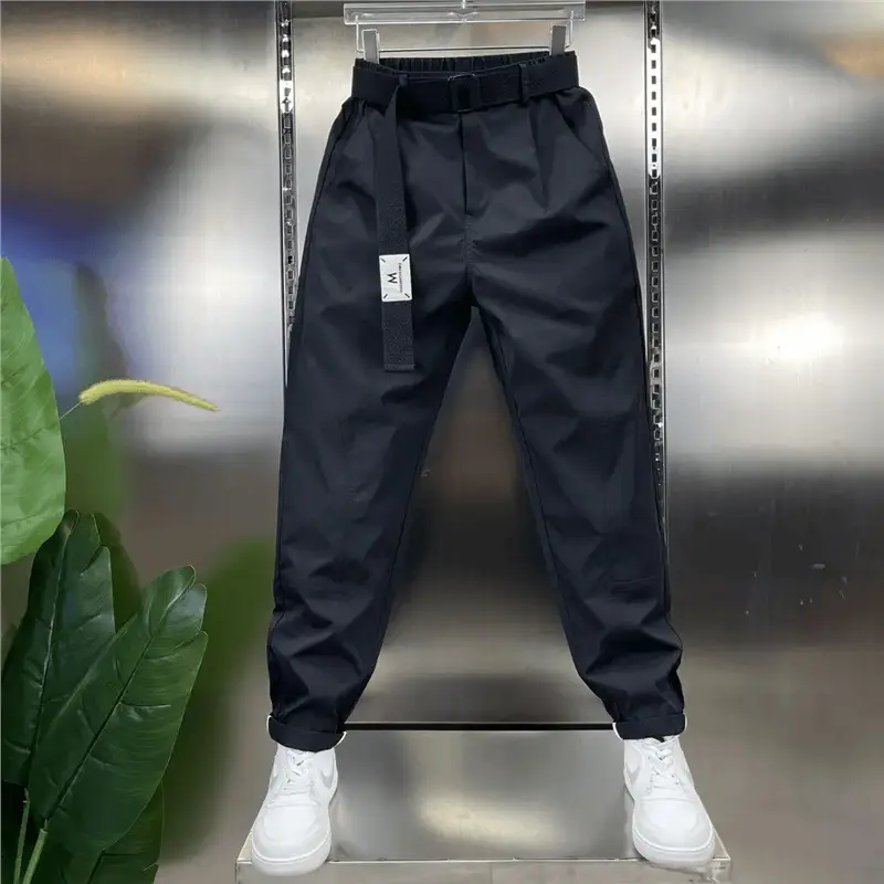Trendy Relaxed-fit Versatile Patchwork Cropped Pants