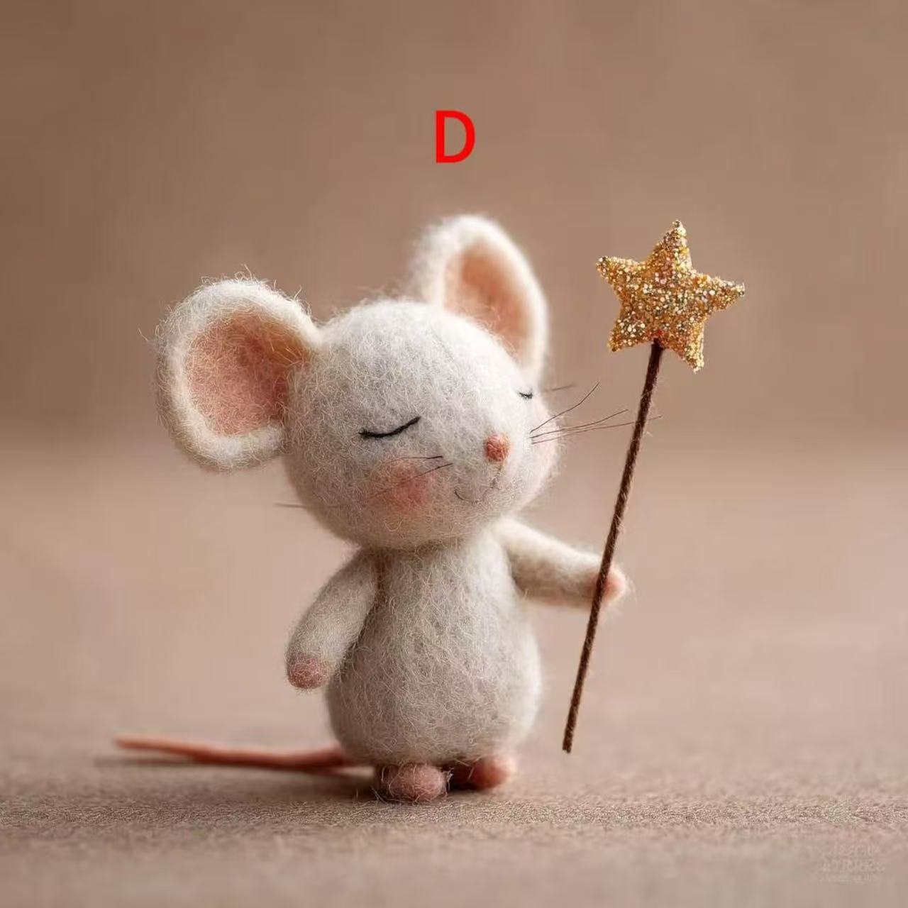 Cross-border Finished Wool Felt DIY Five-pointed Star Mouse 3