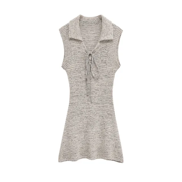 Summer New Fashion Slim fit Bow Short Dress Gray - Shop at LoveMi