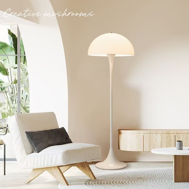 French-style Cream-colored Decorative Floor Lamp