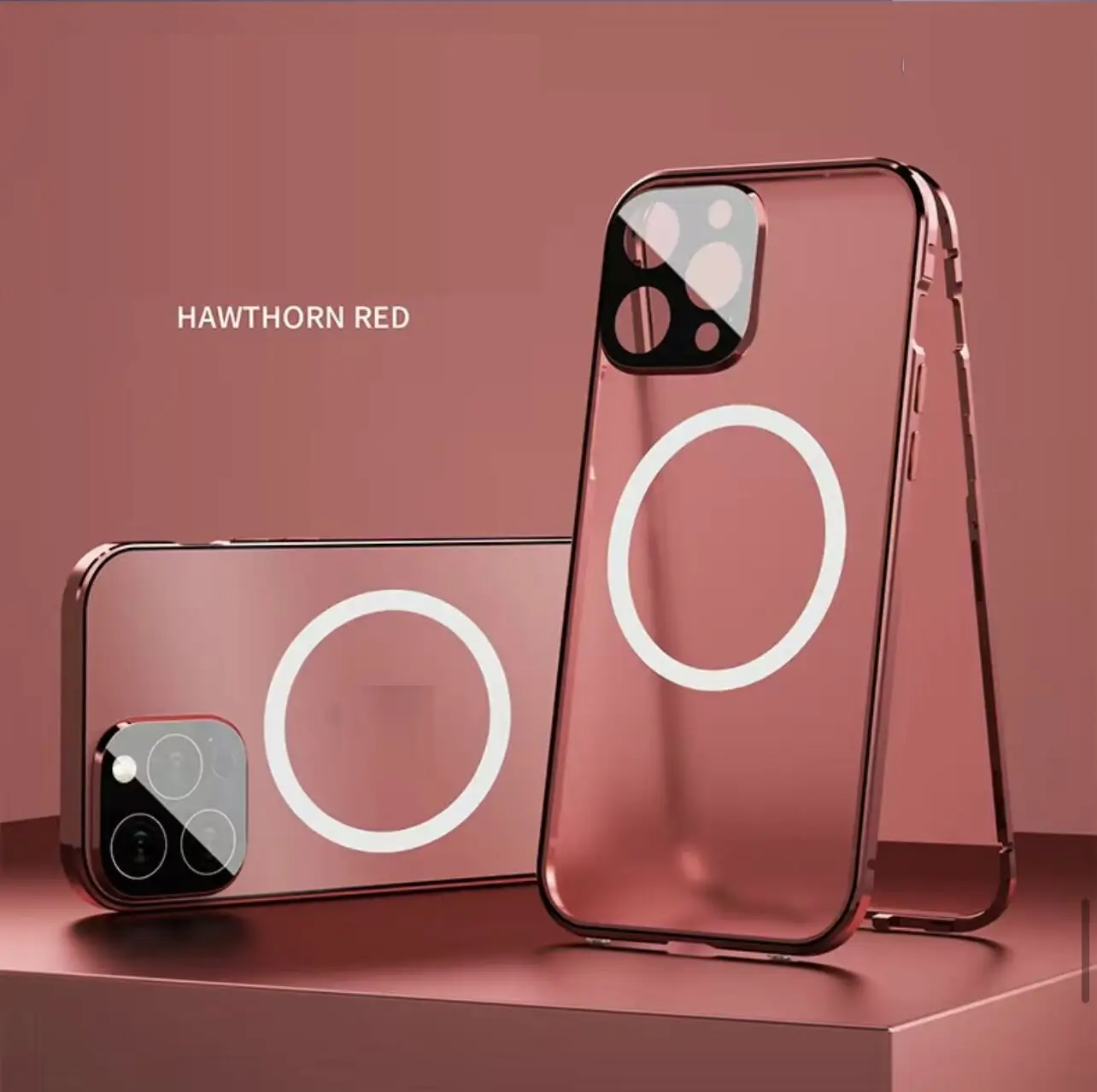 Applicable To Magneto Double-sided Full-body Magnetic Charging Metal Protective Cover