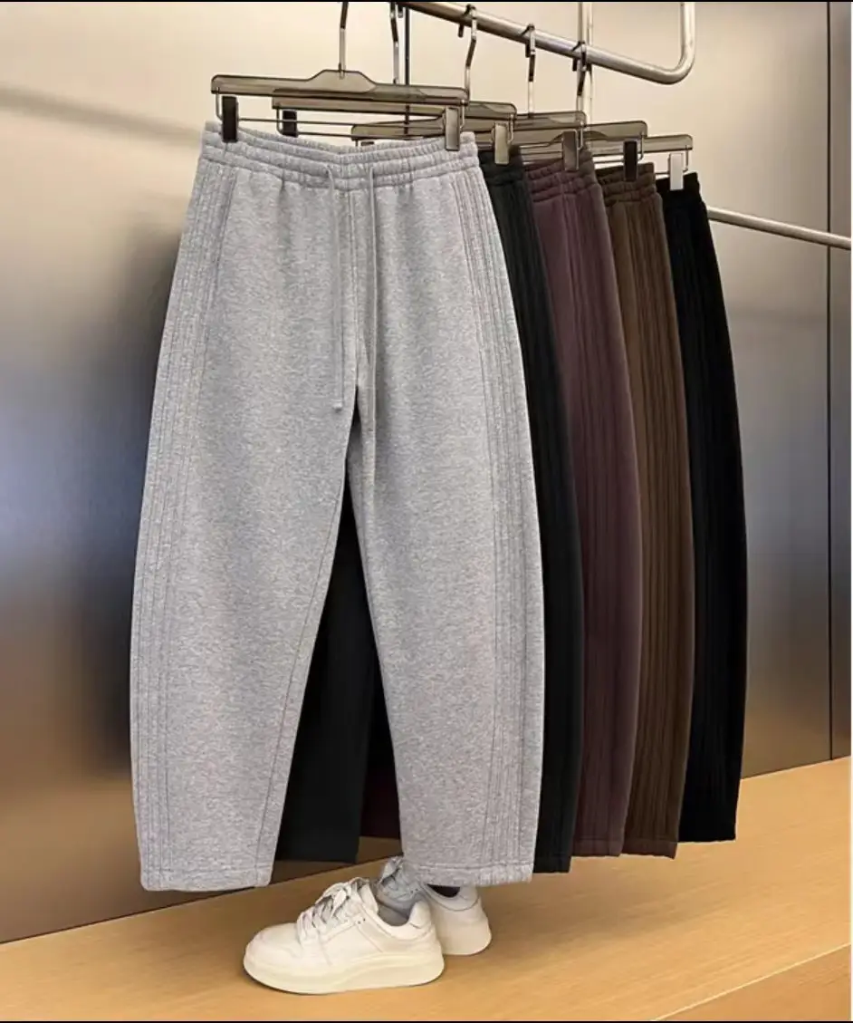Heavy Industry Pleated Stand Cut Banana Pants Loose Wide Leg Solid Color