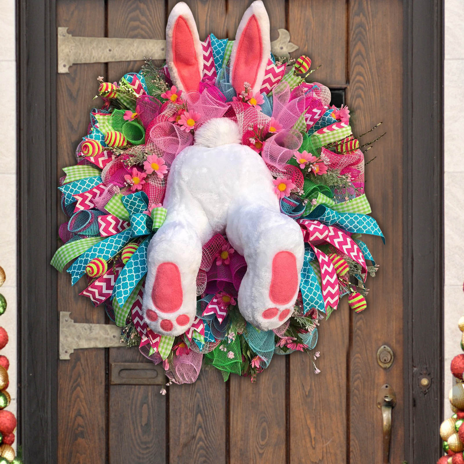 Creative Festive Easter Bunny Decorative Wreath
